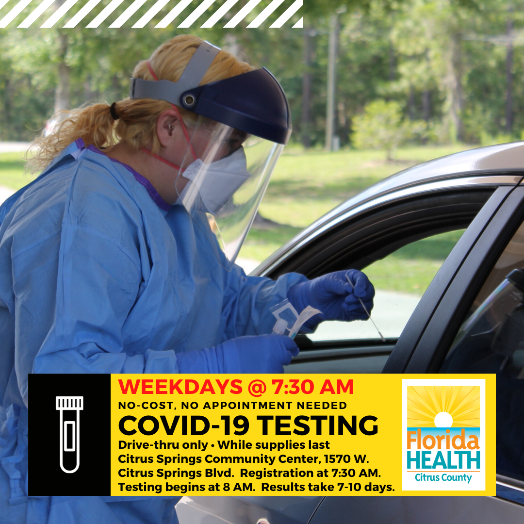 Changes To Covid 19 Testing In Citrus County Florida Department