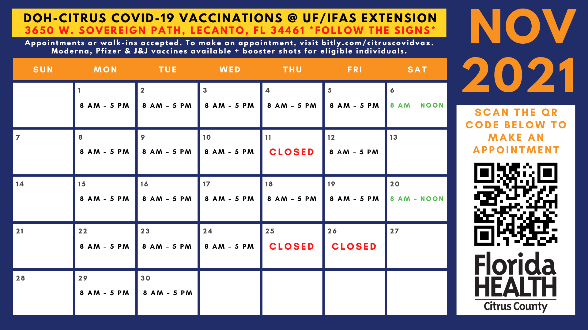 Vaccination Schedule Florida Department Of Health In Citrus