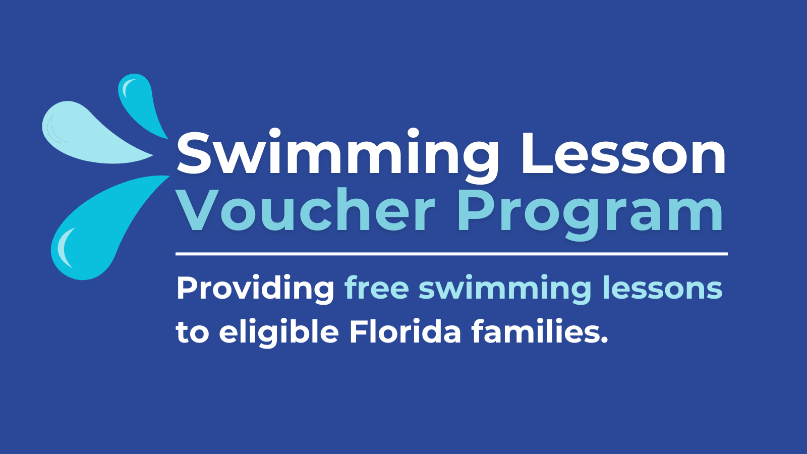 swimming lesson voucher program banner